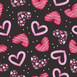 Chocolate transfer foil A4 Hearts