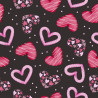 Chocolate transfer foil A4 Hearts