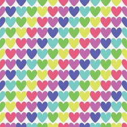 Chocolate transfer foil A4 Hearts
