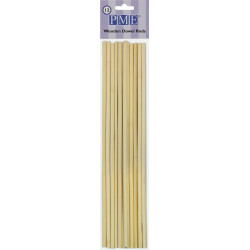 Dowel Rods - Wooden Pk/12 (30cm / 12”)