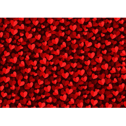 Chocolate transfer foil A4 Hearts