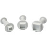 Shapes Plunger Cutters - S/M/L Square Set of 3