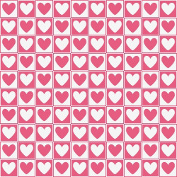 Chocolate transfer foil A4 Hearts
