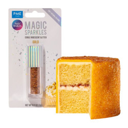 Magic Sparkles, Edible Iridescent Glitter – Gold (3g)