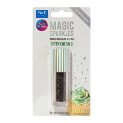 PME Magic Sparkles ehető irizáló csillámpor – Zöld Smaragd 3 g