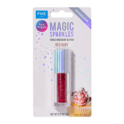 PME Magic Sparkles ehető irizáló csillámpor – Rubinvörös3 g