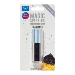Magic Sparkles, Edible Iridescent Glitter – Black Onyx (3g)