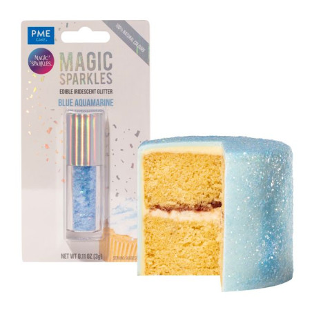 PME Magic Sparkles ehető irizáló csillámpor – Akvamarinkék 3 g