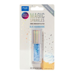 PME Magic Sparkles ehető irizáló csillámpor – Akvamarinkék 3 g