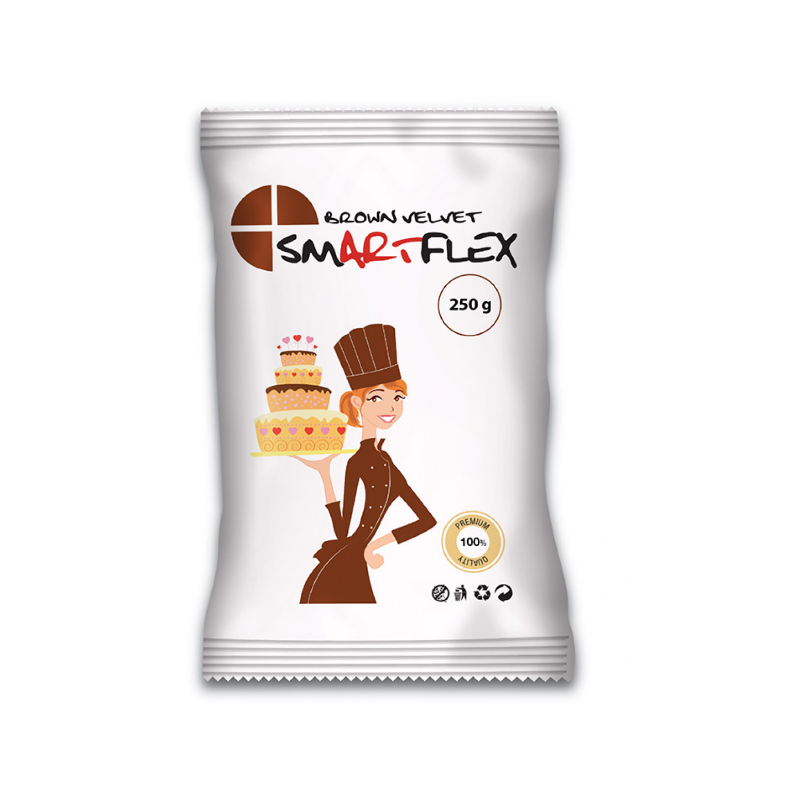 Smartflex brown fondant sugar paste  250g