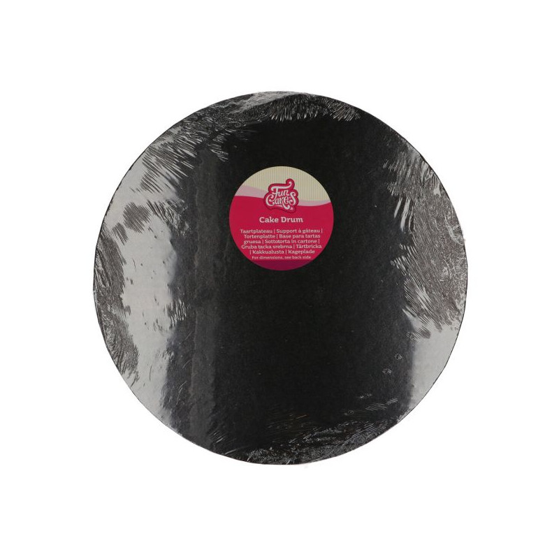 Funcakes Cake Board Black 35 cm