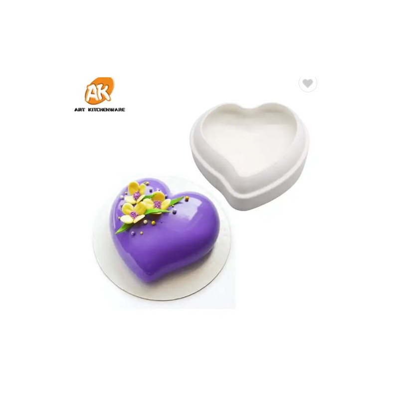 Szív szilikon mousse Valentin