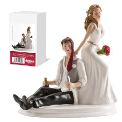 Funny Wedding Cake Topper – Party Groom, 14 cm