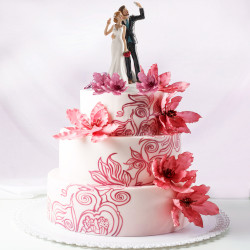 Funny Wedding Cake Topper – Selfie Couple, 20 cm