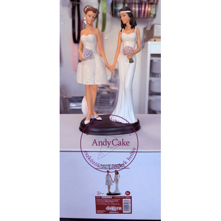 Wedding Cake Topper – Lesbian Couple, 20 cm