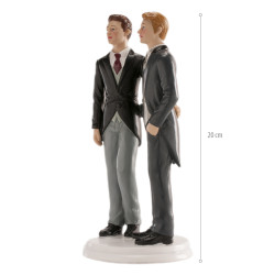 Esküvői tortadísz – Azonos nemű pár, 19 cm