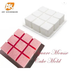 Szilikon mousse kocka 3x3