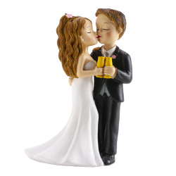 Wedding Cake Topper – Hand in Hand Couple, 18 cm