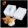 Szilikon 3D alvó őzike-szarvas