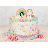 Cake Masters cukordísz – Pasztell szivárvány