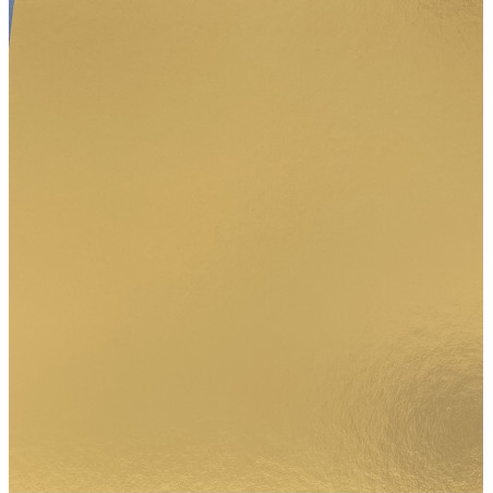 Golden - silver two-sided cake card 26x26cm