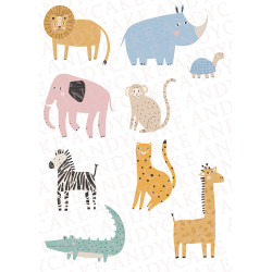 Cake Toppers on Icing sheet A5