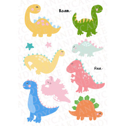 Cake Toppers on Icing sheet A5