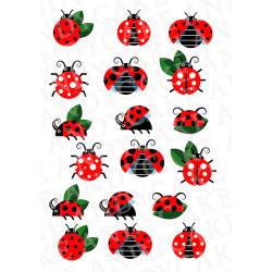 Cake Toppers on Icing sheet A5
