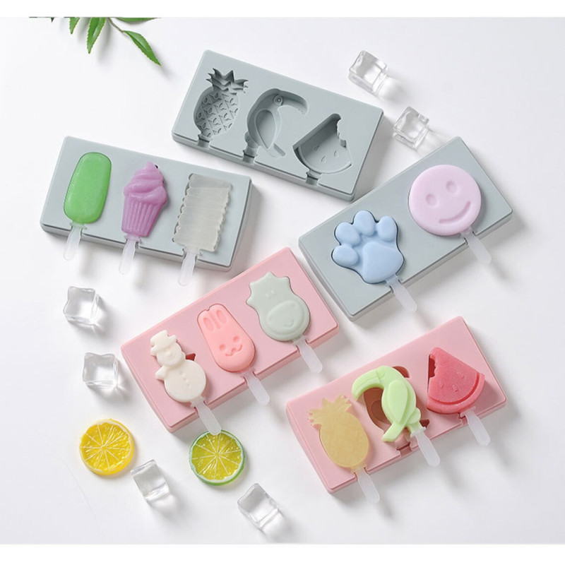 Icecream - Popcake silicone mold 2  - 5 different designs