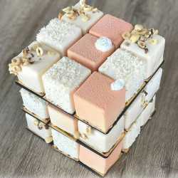 Szilikon mousse kocka 3x3