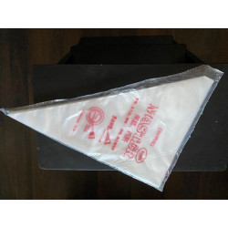 Disposable piping bag size...