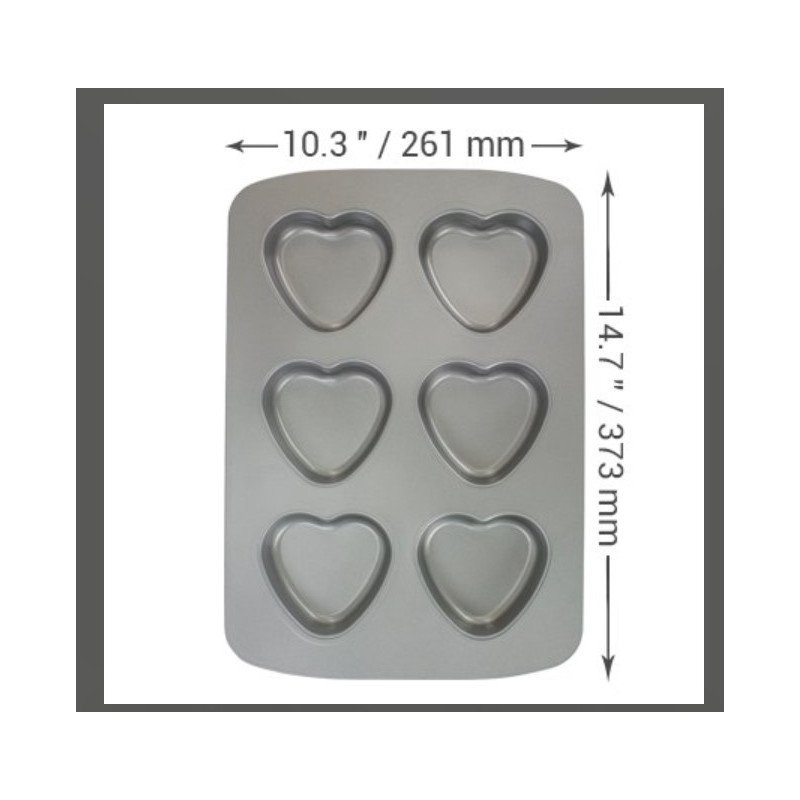 PME Szív alakú muffinsütő 6 szív