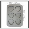 PME Szív alakú muffinsütő 6 szív