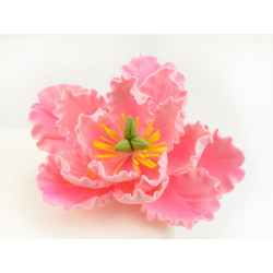 CM Rózsaszín bazsarózsa (cukorvirág)