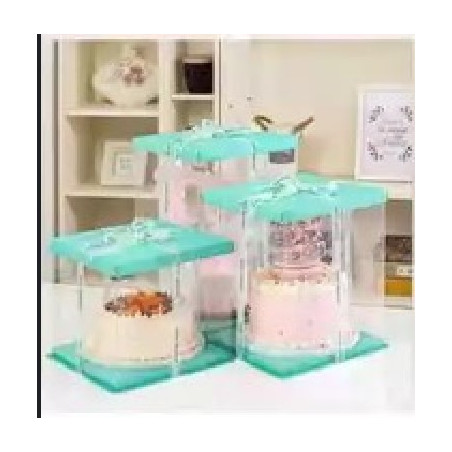30x30x18 cm Transparent Cake Box