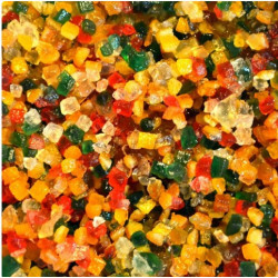 Candied mixed fruit cubes 200g