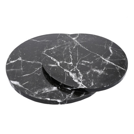 Tortadob Fekete márványmintás 25cm