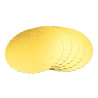 Cake Board 28cm gold with leaves motives