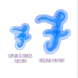 PME Fun Fonts - Cupcakes and Cookies of Collection 1