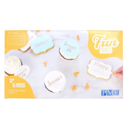 Fun Fonts - Cupcakes and Cookies Stamping Set