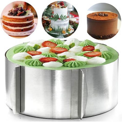 Adjustable cake ring: 16-30 cm, height: 14 cm