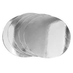 Silver Mirror Cake Card 25 cm