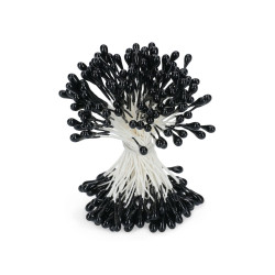 Flower Stamens Black set of 120