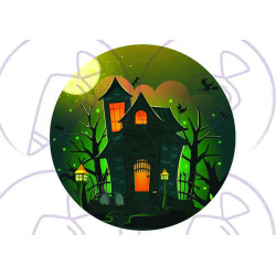 Halloween & Winter Icing sheet A5 14cm circle