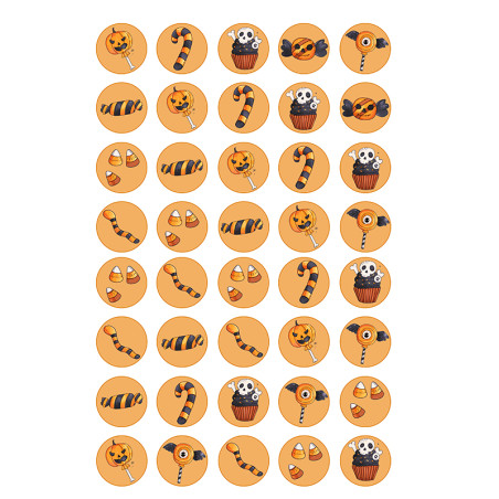 Halloween Icing Sheet toppers A5