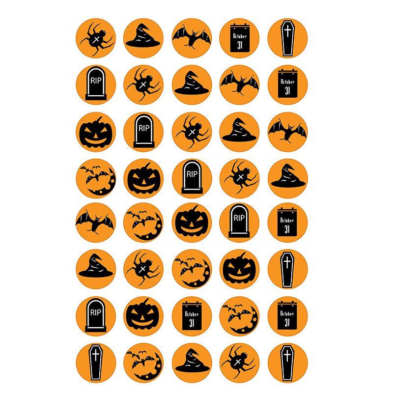 Halloween Icing Sheet Toppers A4