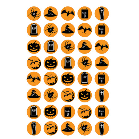 Halloween Icing Sheet Toppers A4