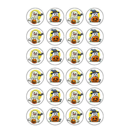 Halloween Wafer Paper Toppers 0.35mm A5