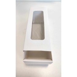 Macaron paper box with transparent window for 6 pcs