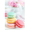 Macaron paper box with transparent window for 6 pcs